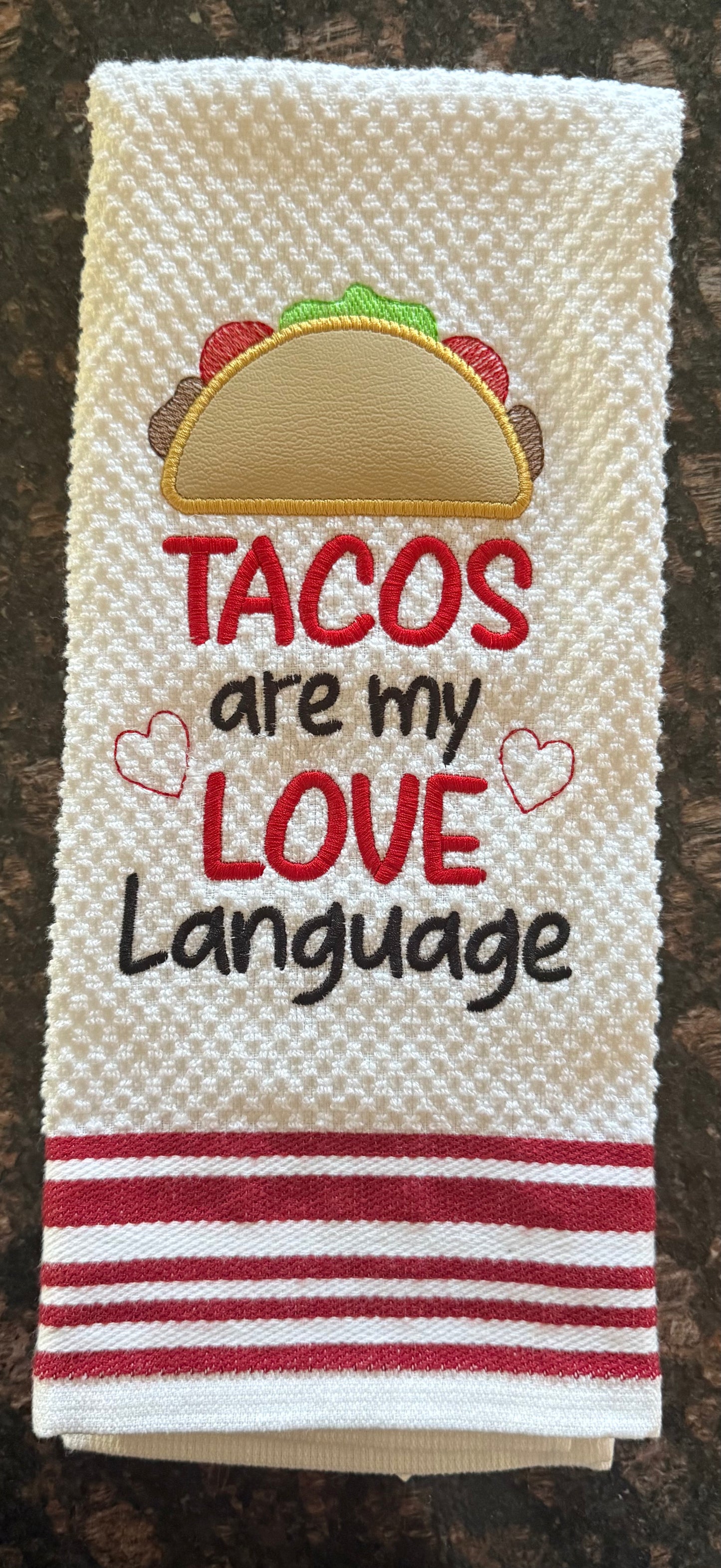 Tacos are my LOVE Language with Appliqué