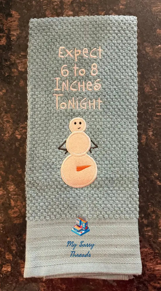 Expect 6 To 8 With Applique