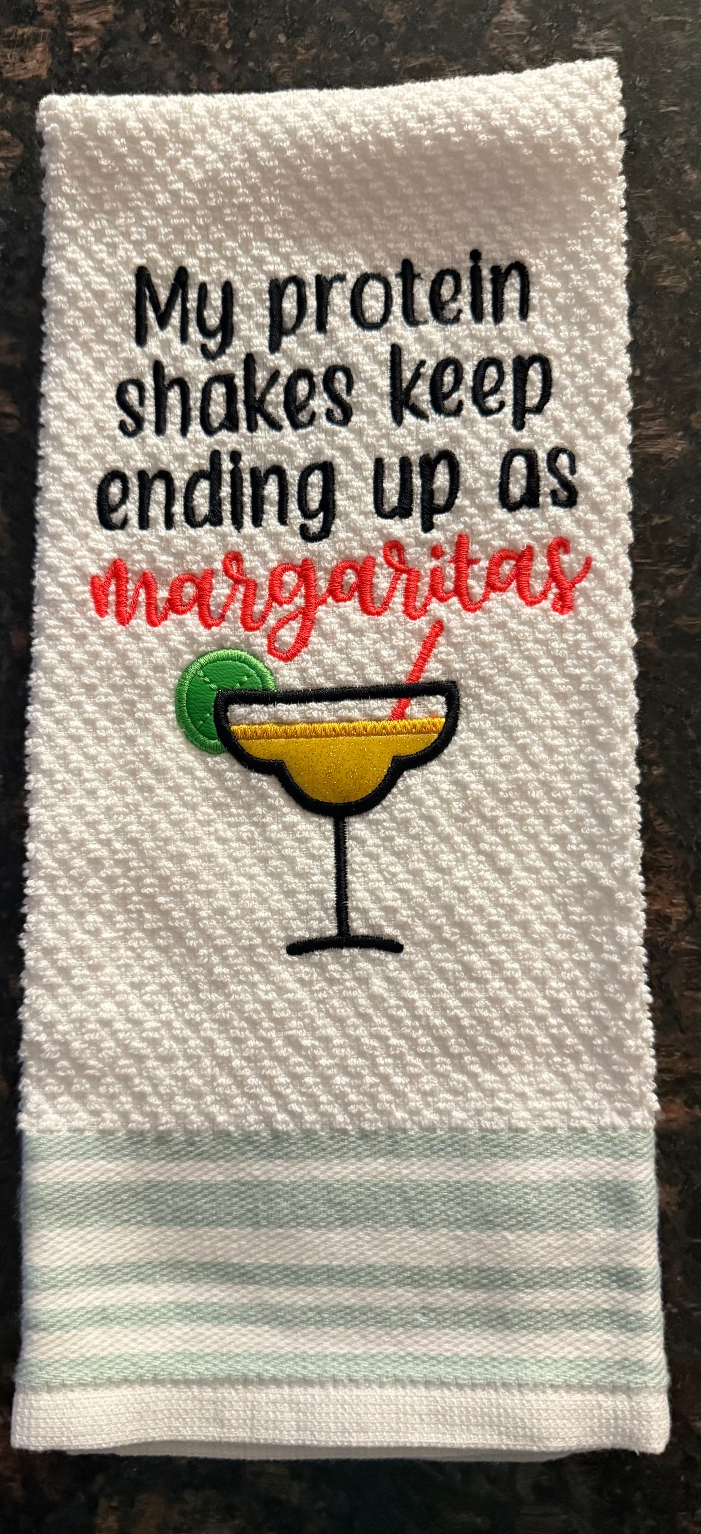 Protein Shakes with appliqué