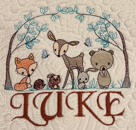 Baby Blanket - Woodland Animals