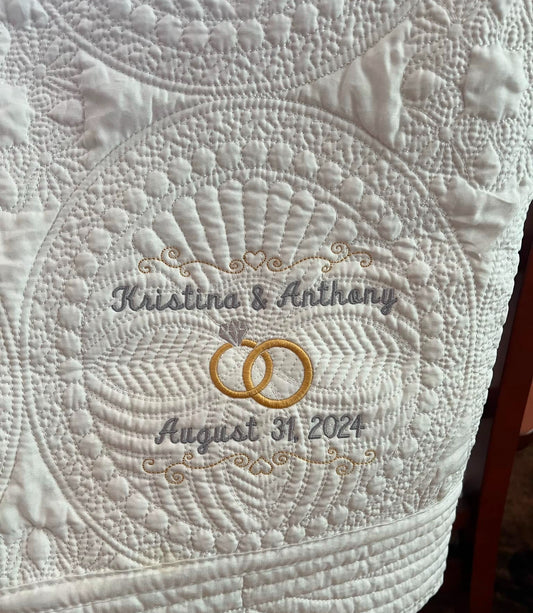 Wedding Heirloom Quilt (Personalized)