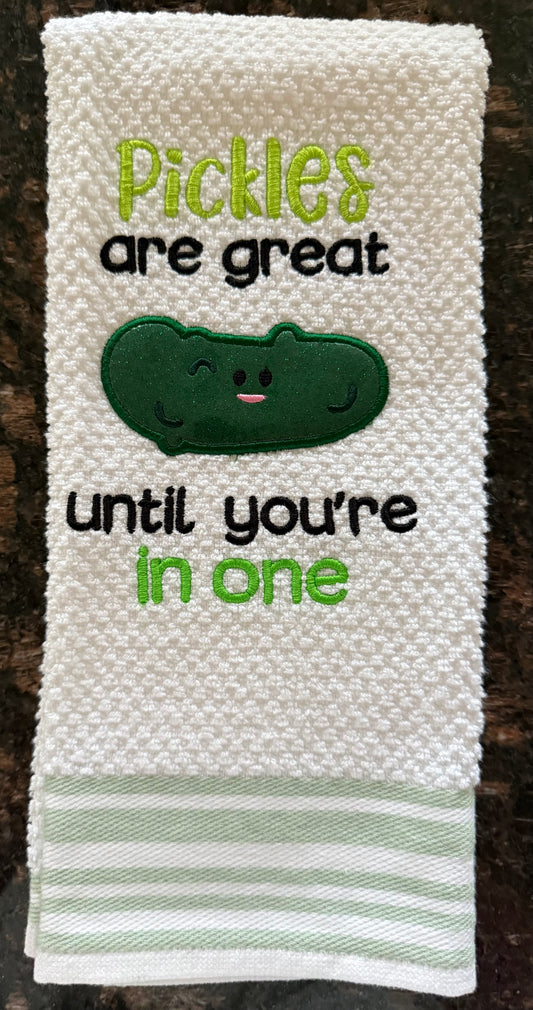 Pickles are Great appliqué