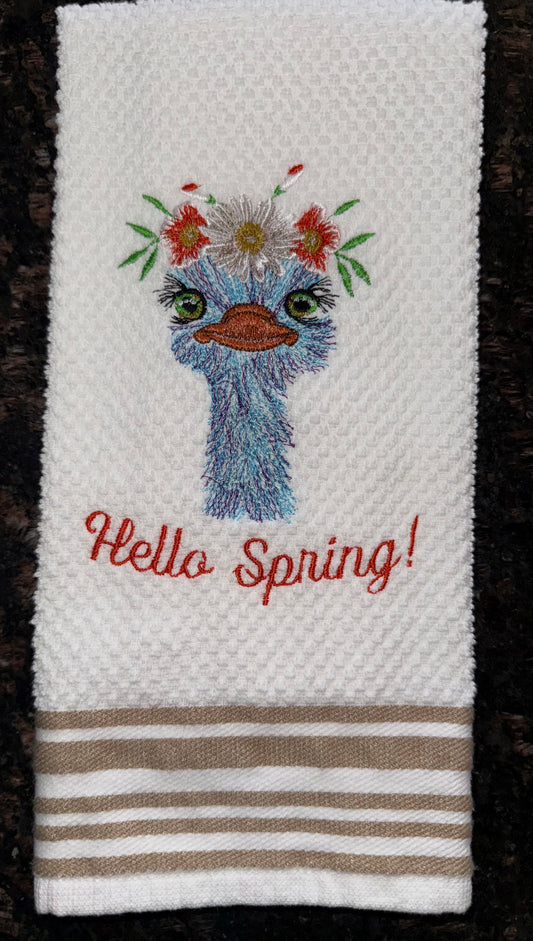Hello Spring Ostrich