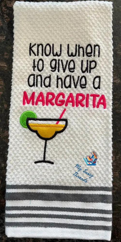 Give Up And Have A Margarita With Applique