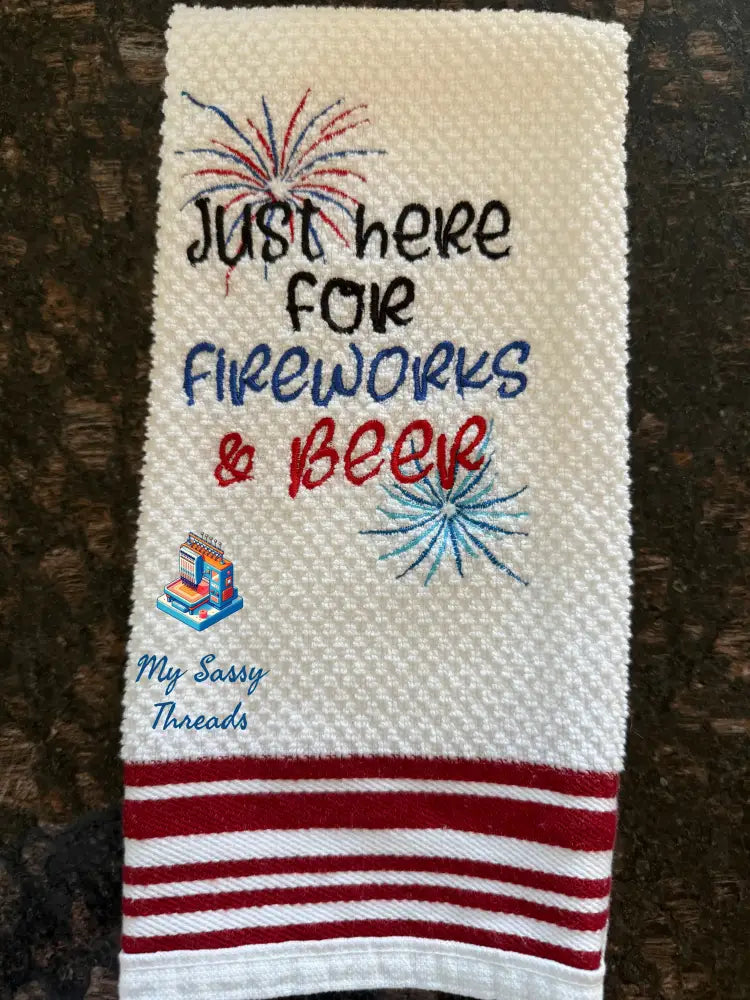 Just Here For Fireworks & Beer