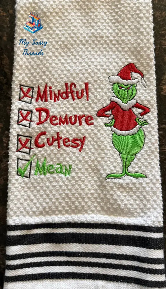 Mindful Demure Cutesy Mean