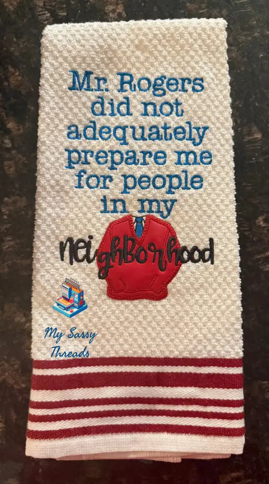 Mr. Rogers Neighborhood With Applique