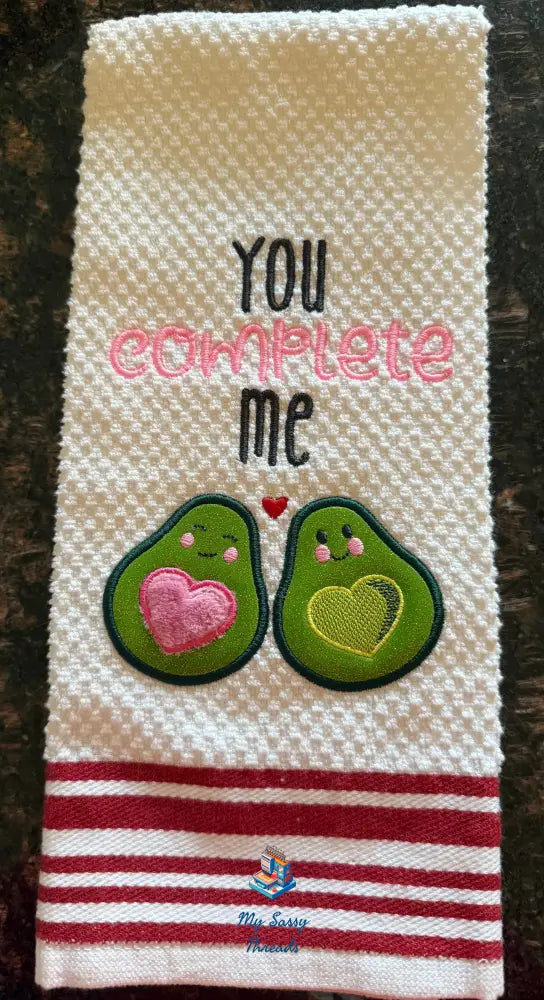 You Complete Me (Avocado) With Applique